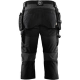 Blåkläder 1521 Stretch Handwerker-Piratenhose – schwarz/dunkelgrau