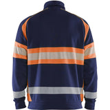 Blåkläder 3551 Warnschutz Sweatjacke Kl. 1 – marine/orange