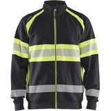 Blåkläder 3551 Warnschutz Sweatjacke Kl. 1 – schwarz/gelb