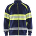 Blåkläder 3551 Warnschutz Sweatjacke Kl. 1 – marine/gelb