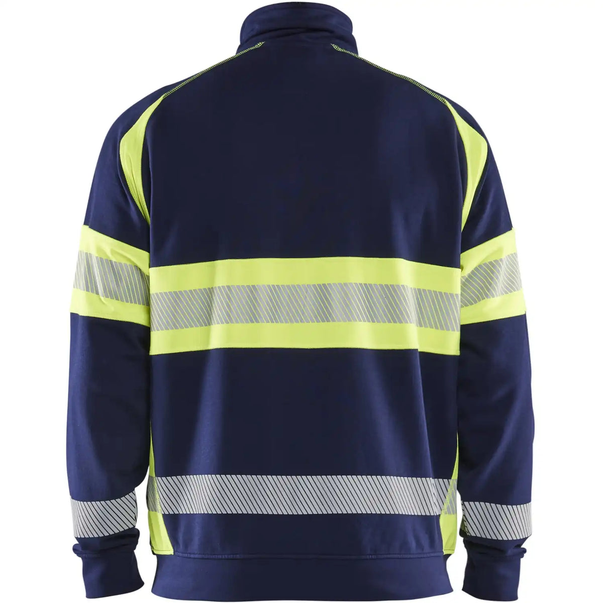 Blåkläder 3551 Warnschutz Sweatjacke Kl. 1 – marine/gelb