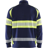 Blåkläder 3551 Warnschutz Sweatjacke Kl. 1 – marine/gelb