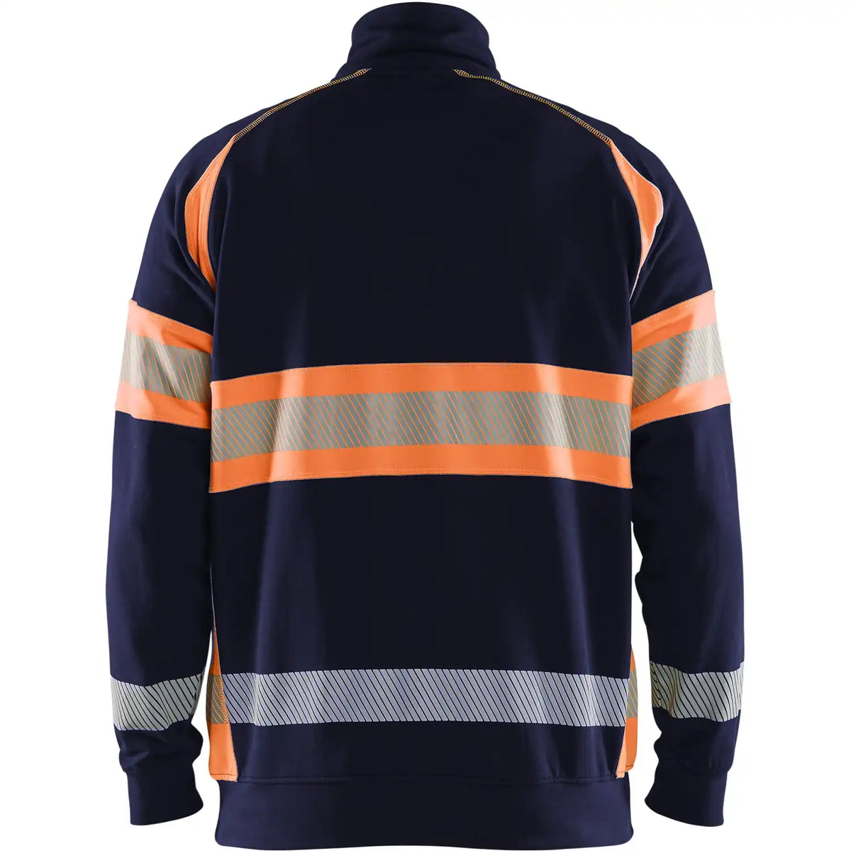 Blåkläder 3553 Warnschutz Zip-Sweatshirt Kl. 1 – marine/orange