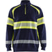 Blåkläder 3553 Warnschutz Zip-Sweatshirt Kl. 1 – marine/gelb