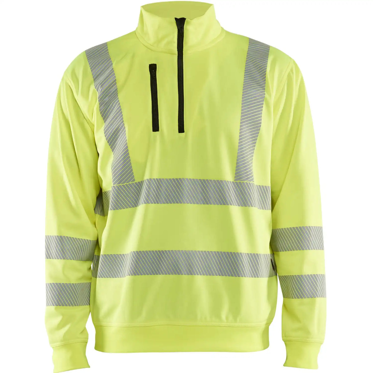 Blåkläder 3564 Warnschutz Zip-Sweatshirt Kl. 3 – gelb