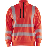 Blåkläder 3564 Warnschutz Zip-Sweatshirt Kl. 3 – rot