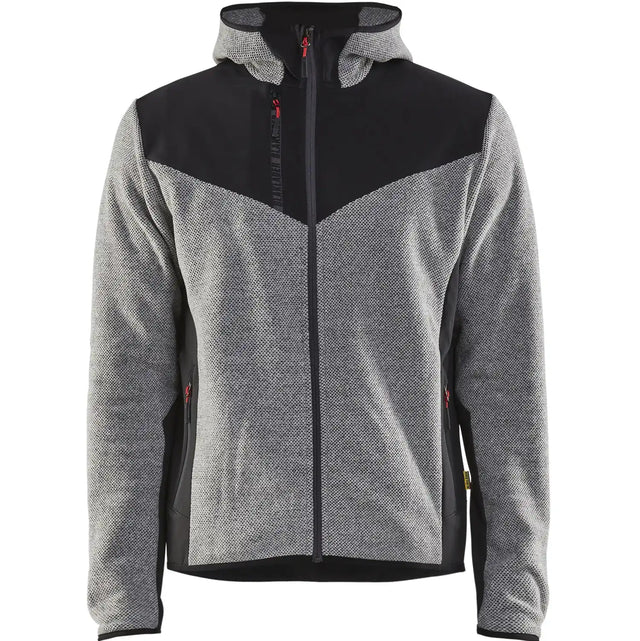 Blåkläder 5940 Strickjacke – grau-melange/schwarz