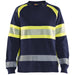 Blåkläder Damen 3409 Warnschutz Sweatshirt – marine/gelb