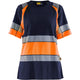 Blåkläder Damen 3410 Warnschutz T-Shirt – marine/orange