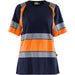 Blåkläder Damen 3410 Warnschutz T-Shirt – marine/orange