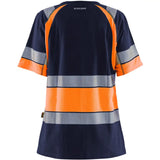 Blåkläder Damen 3410 Warnschutz T-Shirt – marine/orange