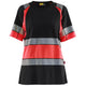 Blåkläder Damen 3410 Warnschutz T-Shirt – schwarz/rot