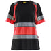 Blåkläder Damen 3410 Warnschutz T-Shirt – schwarz/rot