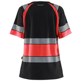 Blåkläder Damen 3410 Warnschutz T-Shirt – schwarz/rot