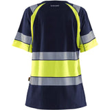 Blåkläder Damen 3410 Warnschutz T-Shirt – marine/gelb