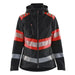 Blåkläder Damen Kl1 4404 Warnschutz Softshelljacke – schwarz/rot