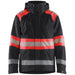 Blåkläder 4420 Warnschutz Regenjacke Kl. 1 – schwarz/rot