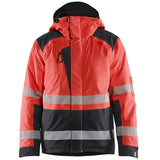 Blåkläder 4455 Warnschutz Winterjacke Kl. 3 – rot/schwarz