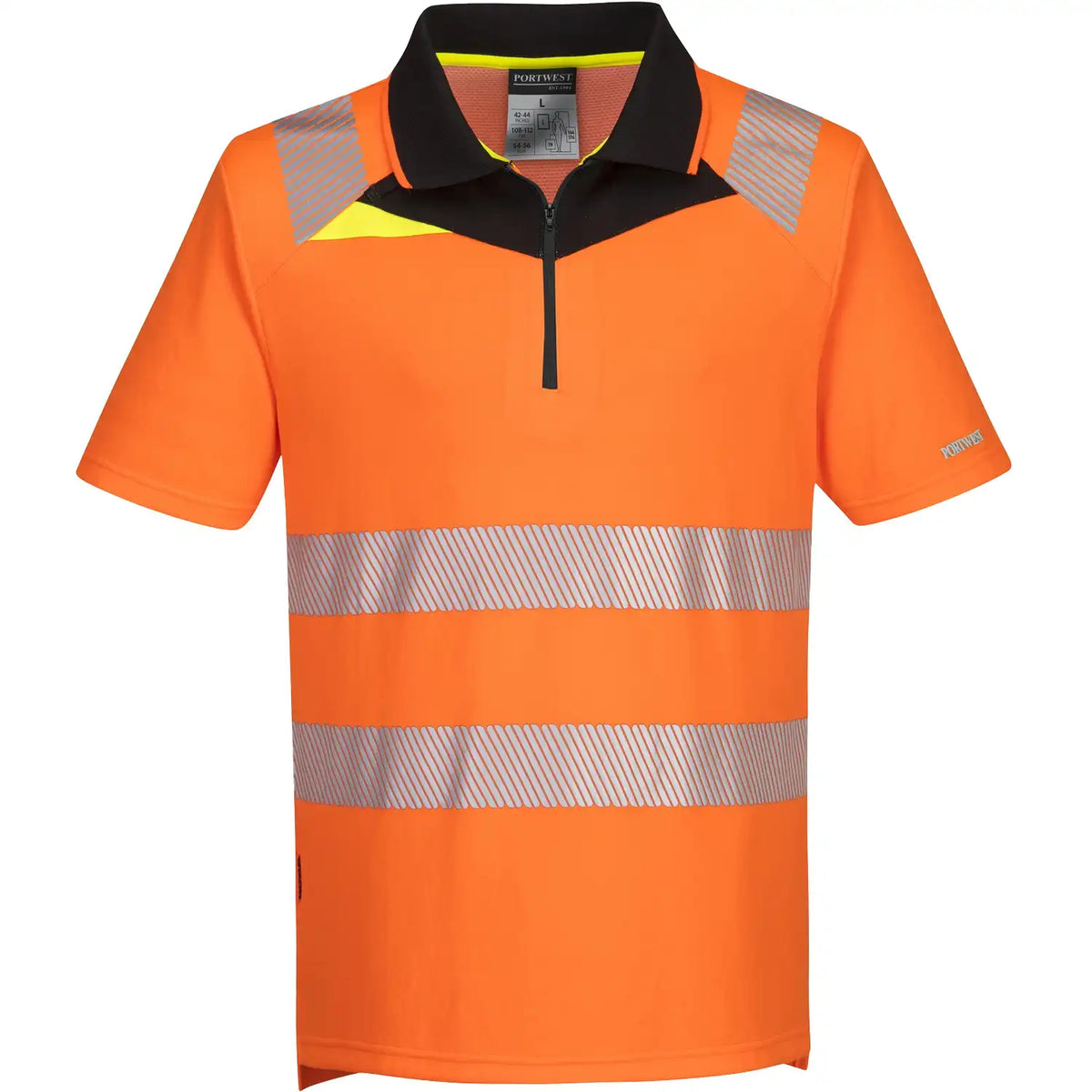 Portwest DX412 DX4 Warnschutz Polo-Shirt – orange/schwarz