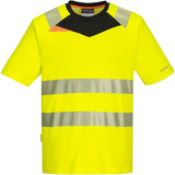 Portwest DX413 DX4 Warnschutz T-Shirt – gelb/schwarz