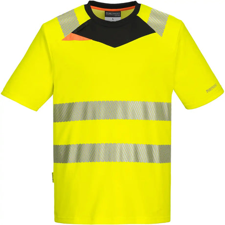 Portwest DX413 DX4 Warnschutz T-Shirt – gelb/schwarz
