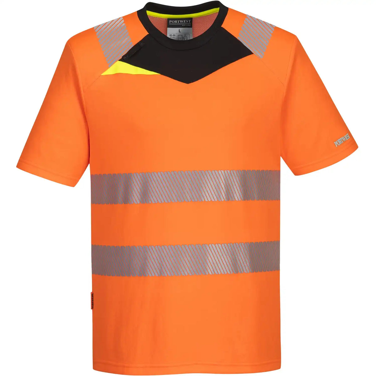 Portwest DX413 DX4 Warnschutz T-Shirt – orange/schwarz