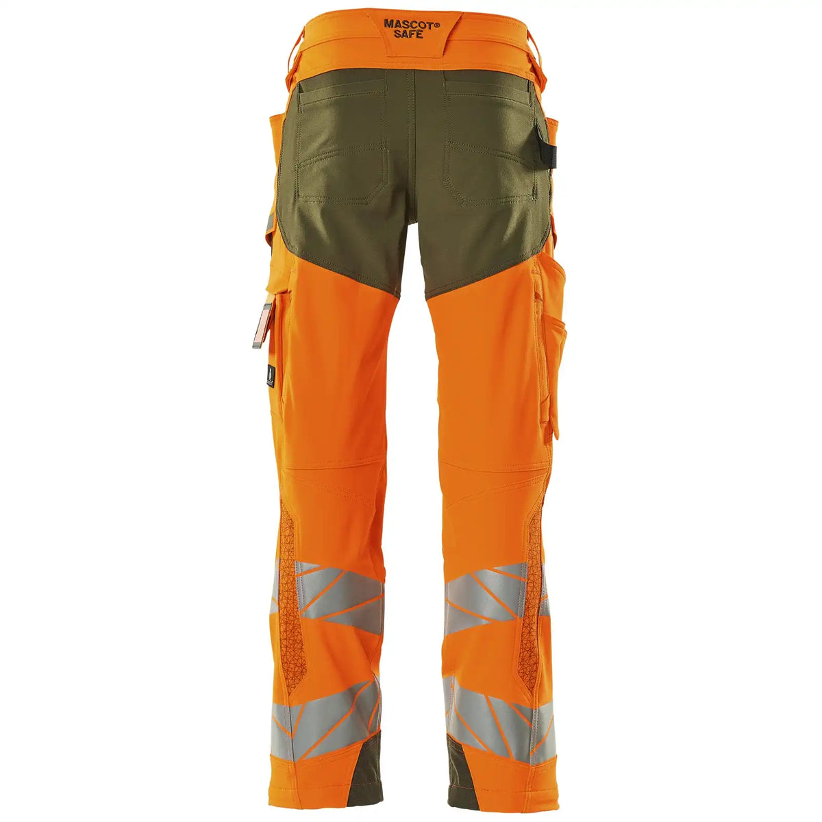 Mascot Kl.2 Accelerate Safe Warn Stretchbundhose 19079-511 – orange/moosgrün