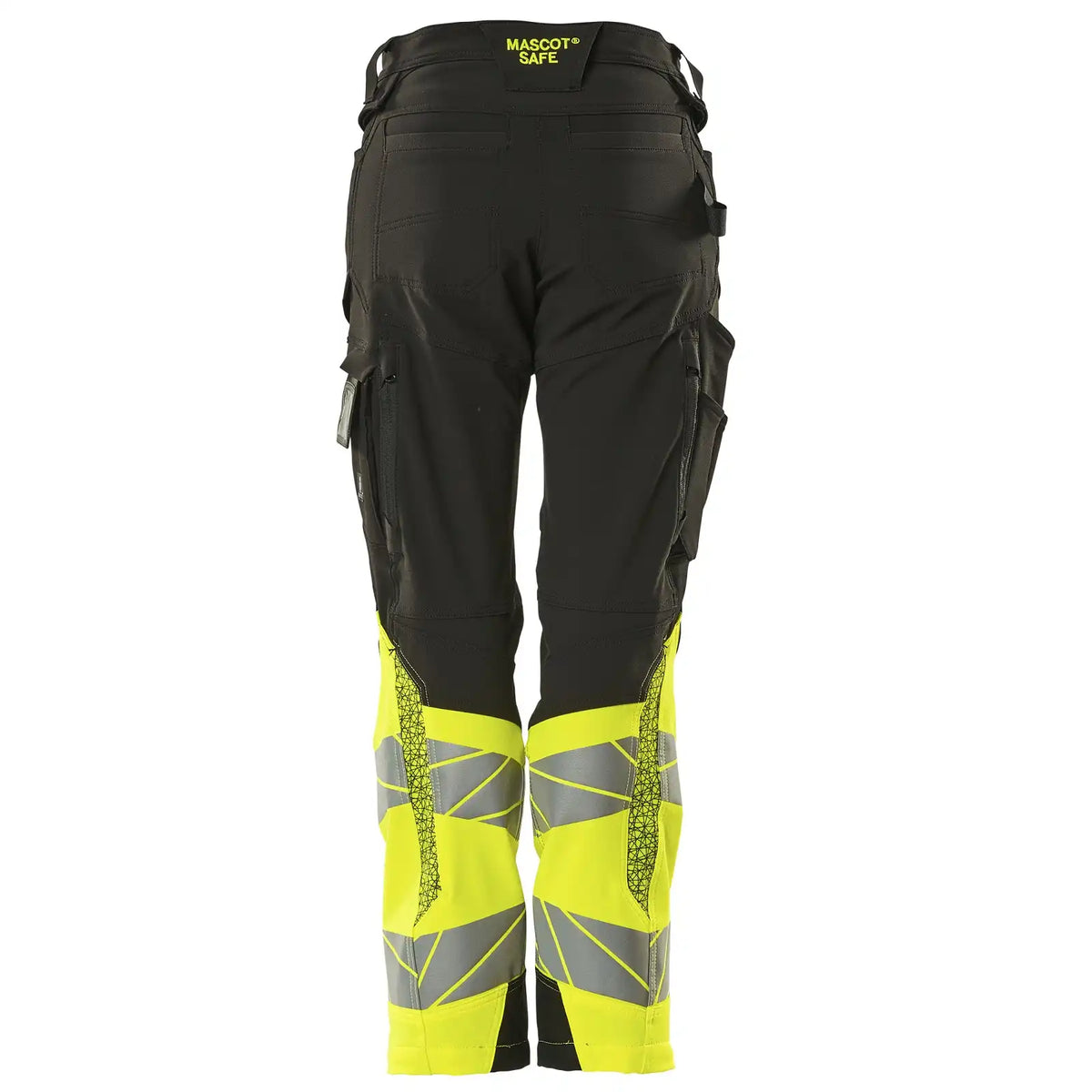 Mascot K1 Acceleratesafe Dame Warn Stretchbundhose – schwarz/gelb