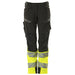 Mascot K1 Acceleratesafe Dame Warn Stretchbundhose – schwarz/gelb