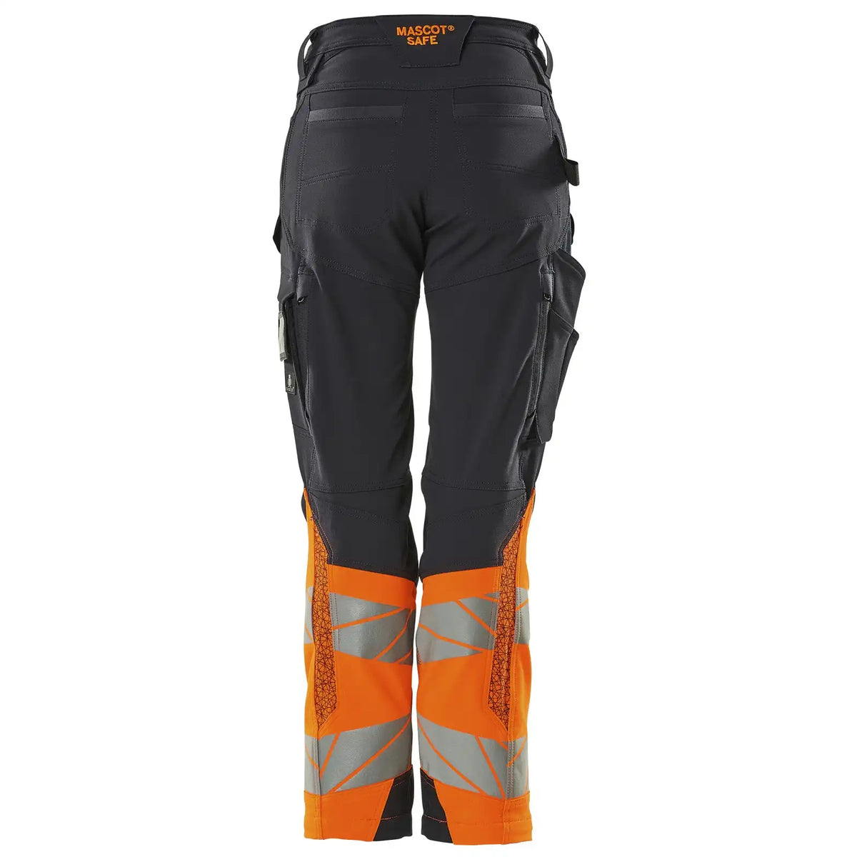 Mascot K1 Acceleratesafe Dame Warn Stretchbundhose – schwarzblau/orange