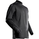 Mascot 22681-618 Customized Zip-Langarmshirt – schwarz