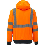 U-Power Melody Warnschutz Kapuzen-Sweatjacke – orange