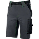 U-Power Mercury Future Stretch Shorts – asphalt grey/green