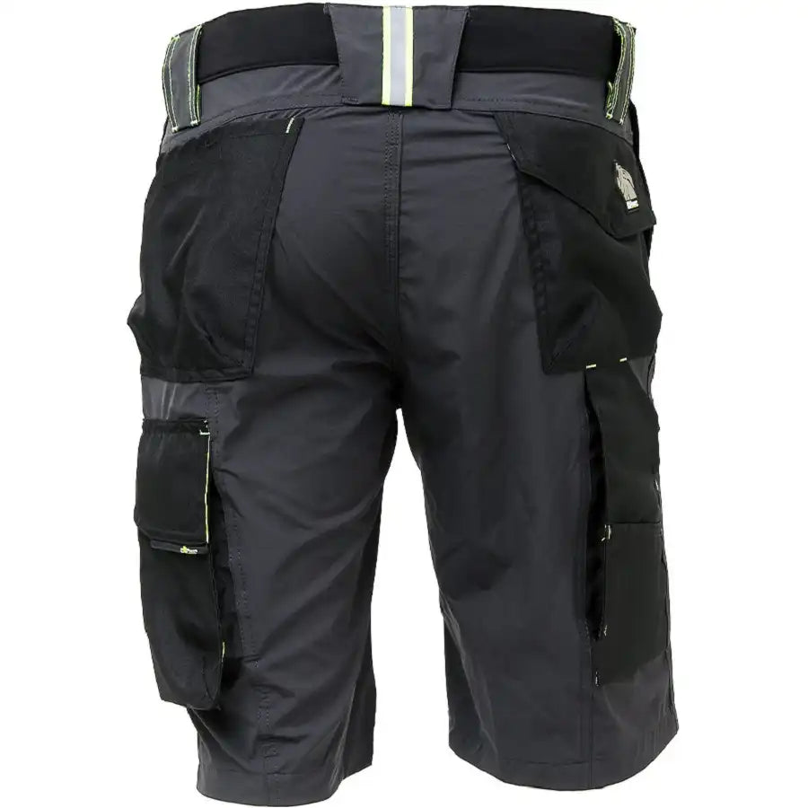 U-Power Mercury Future Stretch Shorts – asphalt grey/green