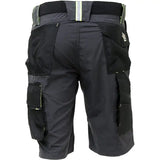 U-Power Mercury Future Stretch Shorts – asphalt grey/green
