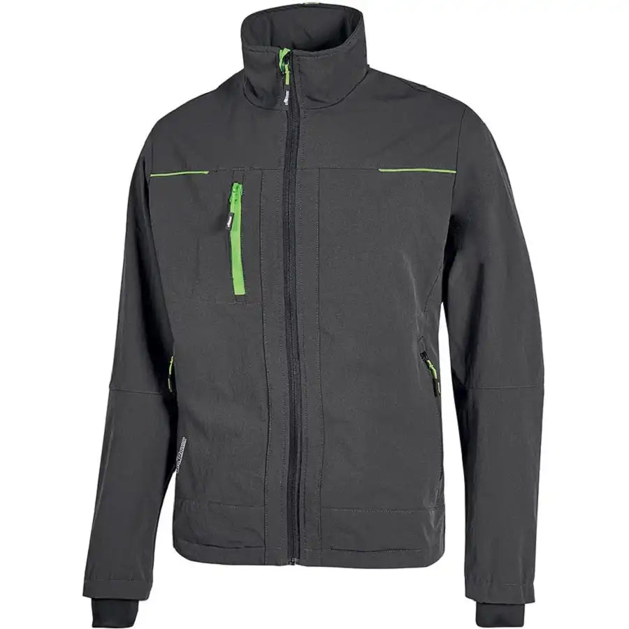 U-Power Pluton Performance Stretch Bundjacke – asphalt grey/green
