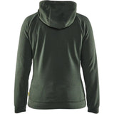 Blåkläder Damen 3464 Hybrid Kapuzen-Sweatjacke – herbstgrün/schwarz