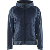 Blåkläder 3463 Hybrid Kapuzen-Sweatjacke – taubenblau/dunkelmarine