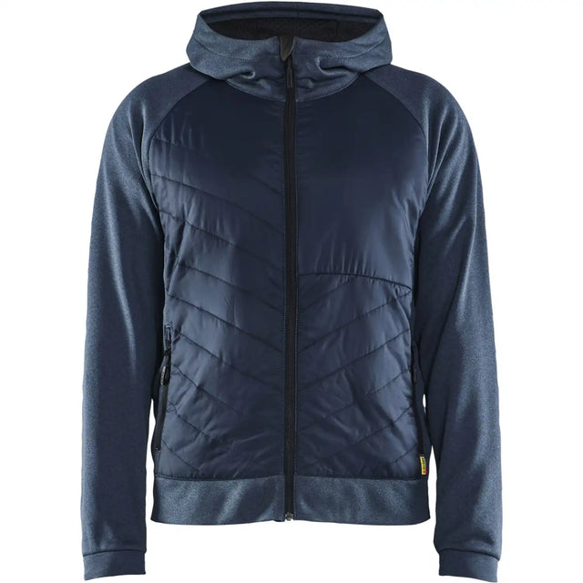 Blåkläder 3463 Hybrid Kapuzen-Sweatjacke – taubenblau/dunkelmarine