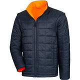 Nitras Motion TEX VIZ Plus Warnschutz Winterjacke – orange/marine