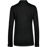 Hakro Cotton TEC 136 langarm Bluse – schwarz