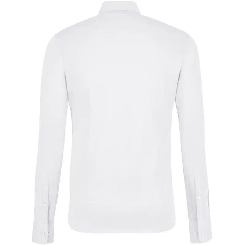 Hakro Cotton TEC 137 langarm Hemd – weiß