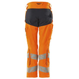 Mascot Damen Kl.2 Accelerate Safe Warnsch Bundhose – orange/schwarzblau