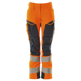 Mascot K2 Acceleratesafe Dame Warn Stretchbundhose – orange/schwarzblau