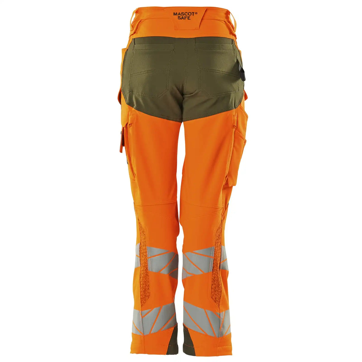 Mascot K2 Acceleratesafe Dame Warn Stretchbundhose – orange/moosgrün