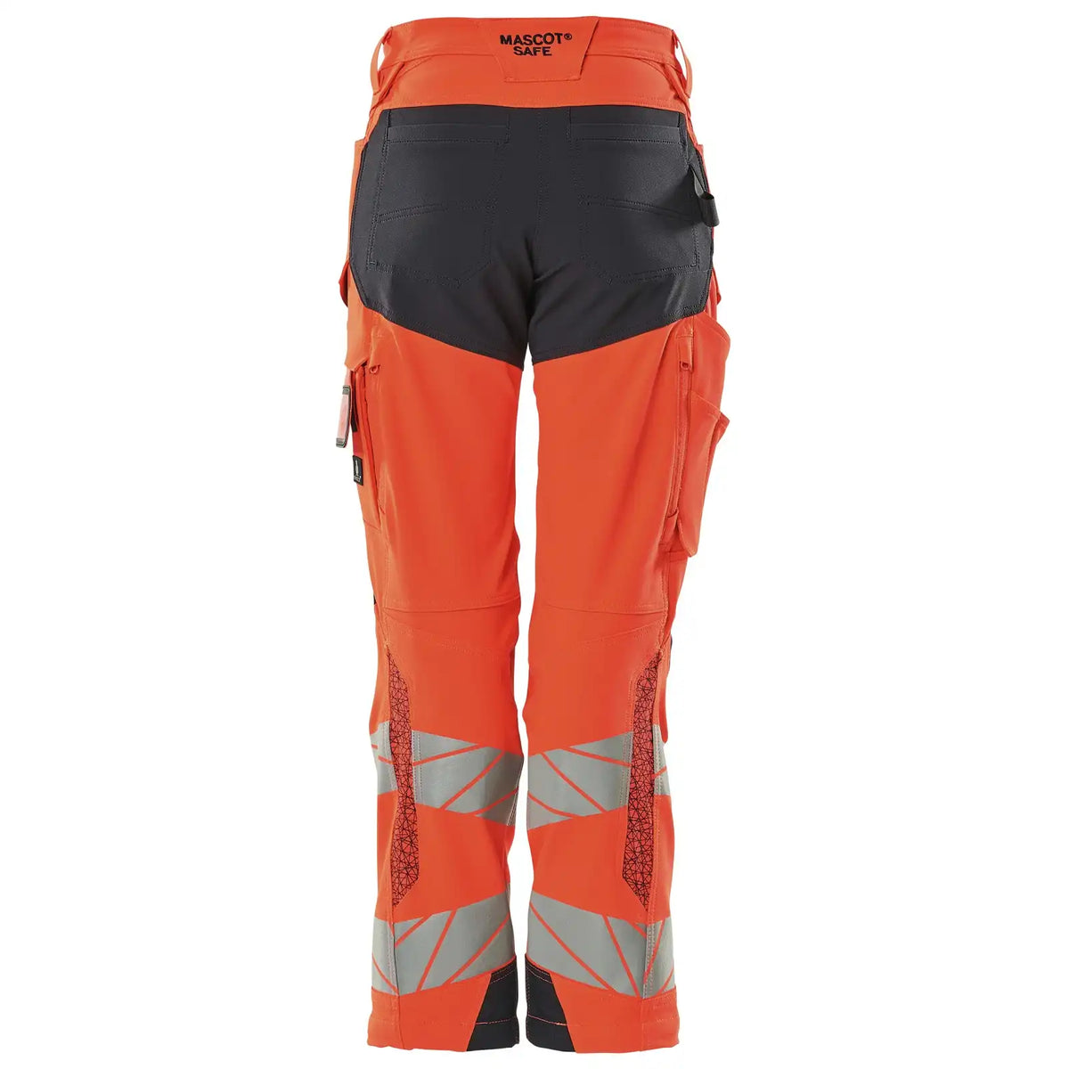 Mascot K2 Acceleratesafe Dame Warn Stretchbundhose – rot/schwarzblau