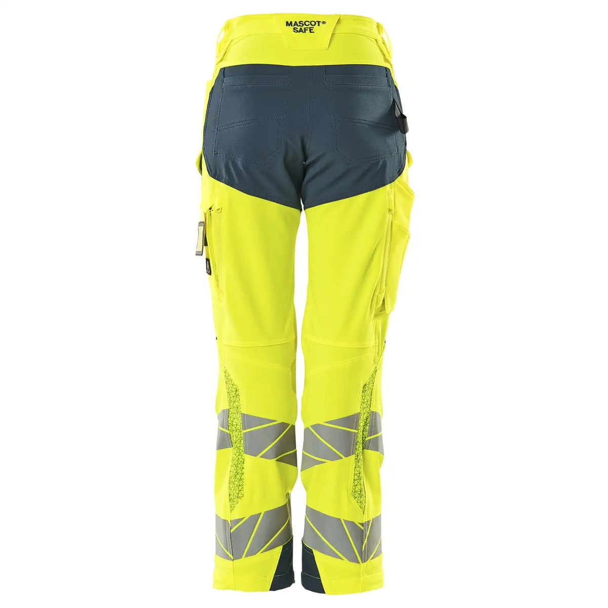 Mascot K2 Acceleratesafe Dame Warn Stretchbundhose – gelb/dunkelpetroleum