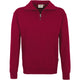 Hakro Premium 451 Zip Sweat-Shirt – weinrot