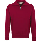 Hakro Premium 451 Zip Sweat-Shirt – weinrot