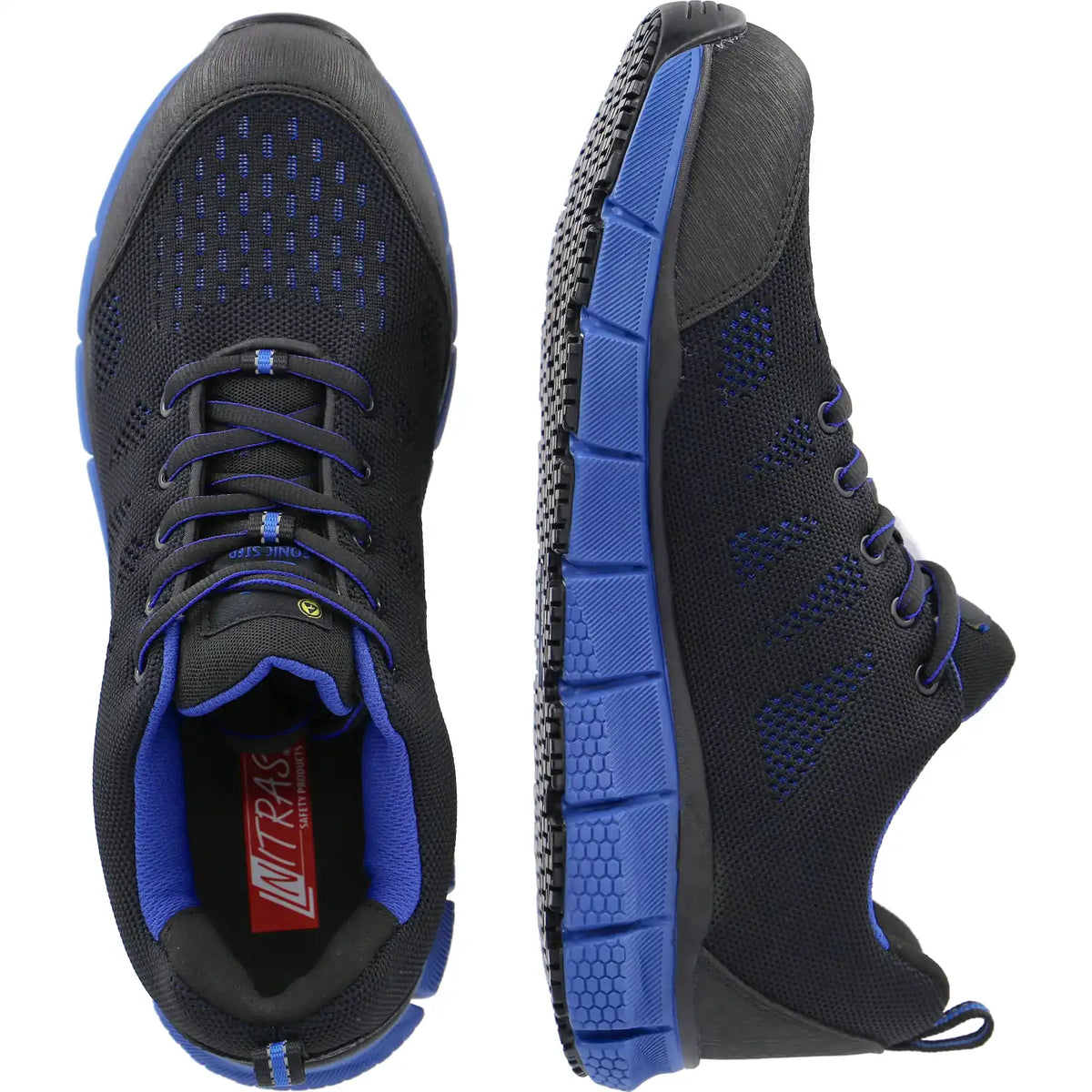 Nitras Sonic Step S1P Sicherheitshalbschuhe blau – schwarz